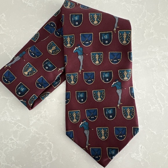 Other - Hathaway Men's Silk Tie Novelty‎ Golfers
